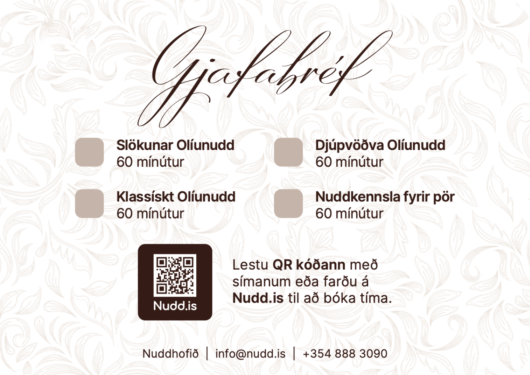 Printed giftcard from Nuddhofid